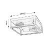 Plafoniera exterior Rabalux Zaton Matte Black E27 2x60W 7070 sticla transparenta