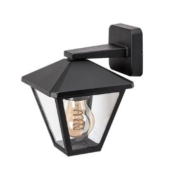 Aplica exterior Rabalux Paravento Black E27 40W 7147 sticla transparenta