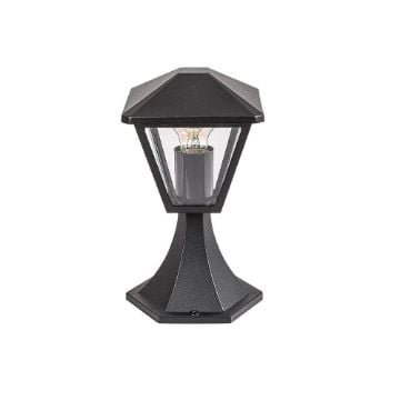 Stalp exterior Rabalux Paravento Black E27 40W 7148 sticla transparenta