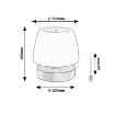 Lampa solara Rabalux Odera Black-White 3W 3000k 140lm 1.2V 2000mAh 7040