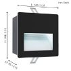 Aplica exterior LED Eglo Aracena Black  3.7W 4000lm 99574 aluminiu negru