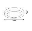 Plafoniera LED baie Rabalux Coco Black 3W 220lm 5274 plastic negru