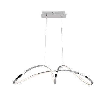 Pendul LED Rabalux Aisha Chrome-White 38W 2600lm 5358 metal crom