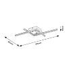 Plafoniera LED Rabalux Casimir Black-White 23W 1250lm 5267 metal negru