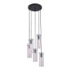 Pendul Rabalux Acantha Black E27 5x60W 5260 sticla transparenta