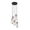 Pendul Rabalux Acantha Black E27 5x60W 5260 sticla transparenta