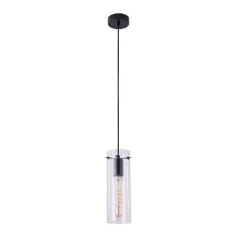 Pendul Rabalux Acantha Black E27 60W 5258 sticla transparenta