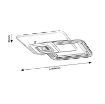 Plafoniera LED Rabalux Stregobor Gray-White 48W 2950lm 2937 metal gri