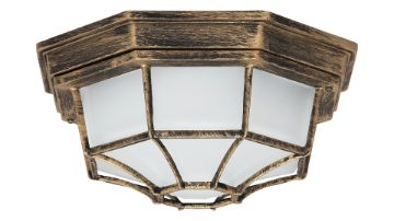 Plafoniera exterior Rabalux Milano 8376 100W metal auriu antic