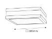 Plafoniera exterior Rabalux Stuttgart Chrome 2x11W 8227 metal crom