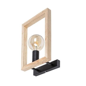 Aplica Rabalux Indigo Black-Wood E27 40W 2289 metal negru