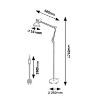 Lampadar Rabalux Aristeo Matte Black E27 40W 2196 metal negru