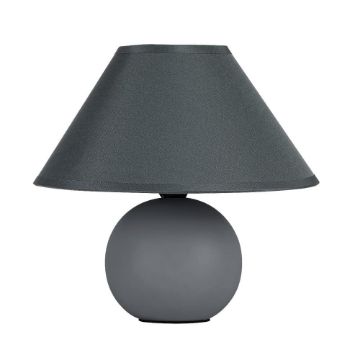 Veioza Rabalux Ariel Gray E14 G45 40W 2146 textil gri