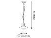 Pendul exterior Rabalux Oslo 8717 60W metal negru