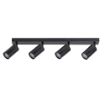 Spot Rabalux Solo Black 4x25W GU10 2086 metal negru