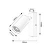 Spot Rabalux Solo White 25W GU10 2081 metal alb