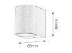 Aplica exterior Rabalux Chile Aluminium 8020 metal aluminiu