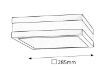Plafoniera exterior Rabalux Stuttgart 8685 2x11W metal antracit