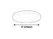 Plafoniera LED Rabalux Sonnet 1491 senzor miscare 18W 1880lm metal alb
