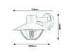 Aplica exterior Rabalux Almada 7884 10W aluminiu maro