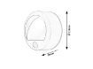 Aplica LED exterior Rabalux Amarillo senzor miscare 1.5W 50lm 7980 plastic alb