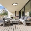 Plafoniera LED exterior Rabalux Inverness Smart Black-White 7775 plastic alb