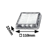 Lampa solara Rabalux Bilbao Black 0.2W 4000k IP67 3.2V 500mAh 8104