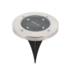 Lampa solara Rabalux Dannet Satin Chrome 0.24W 20lm IP44 400mAh 7975