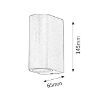 Aplica exterior Rabalux Chile Aluminium 8034 metal aluminiu