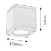 Plafoniera exterior Rabalux Akron Anthracite 8149 aluminiu antracit