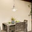 Pendul exterior Rabalux Oslo Antique White 8740 metal alb antic