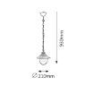 Pendul exterior Rabalux Barcelona Antique Gold 8678 metal auriu antic
