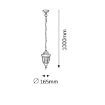 Pendul exterior Rabalux Milano Black 8344 metal negru