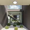 Plafoniera LED exterior Rabalux Inverness Smart Black-White 7774 plastic alb