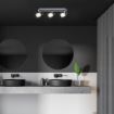 Plafoniera LED baie Rabalux Harold 5023 3x5W 1200lm metal crom-negru