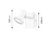 Aplica LED baie Rabalux Steve White 5497 4.5W 430lm metal alb