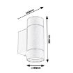 Aplica exterior Rabalux Phoenix Anthracite GU10 2x10W 8119 metal antracit