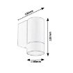 Aplica exterior Rabalux Phoenix Anthracite 10W GU10 8118 metal antracit