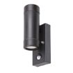 Aplica exterior Rabalux Medina Matte Black senzor miscare 8835 plastic negru