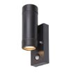 Aplica exterior Rabalux Medina Matte Black senzor miscare 8835 plastic negru