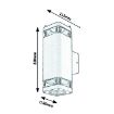 Aplica exterior Rabalux Sintra Black GU10 7956 aluminiu negru mat