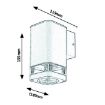 Aplica exterior Rabalux Sintra Black GU10 7955 aluminiu negru mat