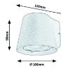 Aplica exterior Rabalux Mandal White GU10 7960 aluminiu alb