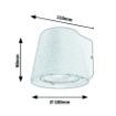 Aplica exterior Rabalux Mandal Black GU10 7959 aluminiu negru