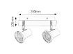 Plafoniera LED baie Rabalux Steve 5498 2x15W 860lm metal alb