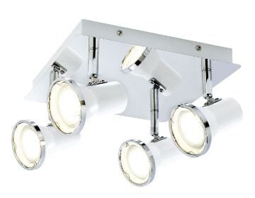 Plafoniera LED baie Rabalux Steve 5500 4x15W 1720lm metal alb
