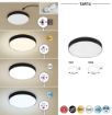 Plafoniera LED exterior Rabalux Tartu Black-White 2500lm 24W 7898 plastic alb
