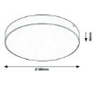 Plafoniera LED exterior Rabalux Tartu Black-White 2500lm 24W 7898 plastic alb