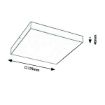 Plafoniera LED exterior Rabalux Tartu Matte White 1800lm 18W 7895 plastic alb