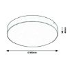 Plafoniera LED exterior Rabalux Tartu Matte White 2500lm 24W 7894 plastic alb